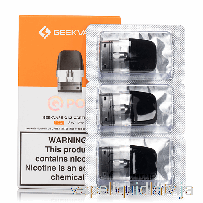 Geek Vape Q Nomaiņas Pods 1.2ohm Pods Vape šķidrums